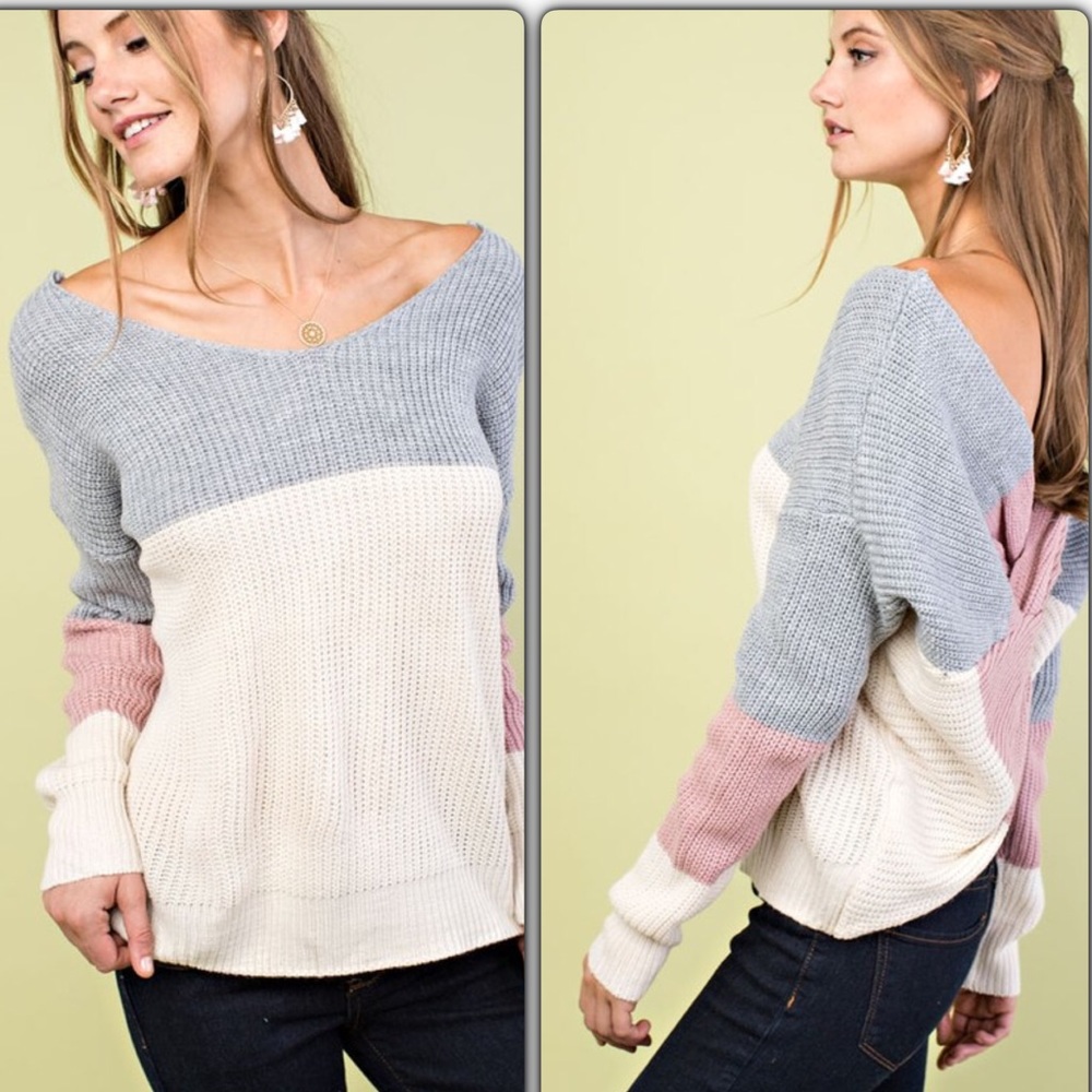 Tara’s Twisted Back Sweater - Picture 2 of 2